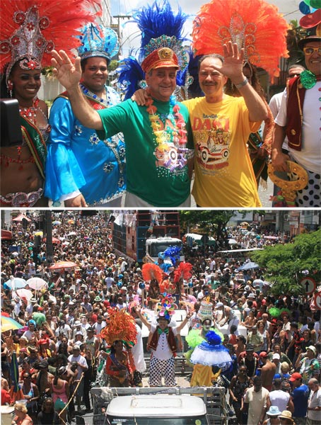 Portal de Not�cias PJF | Prefeito entrega chave da cidade ao Rei Momo na abertura do Desfile da Banda Daki | FUNALFA - 18/2/2012
